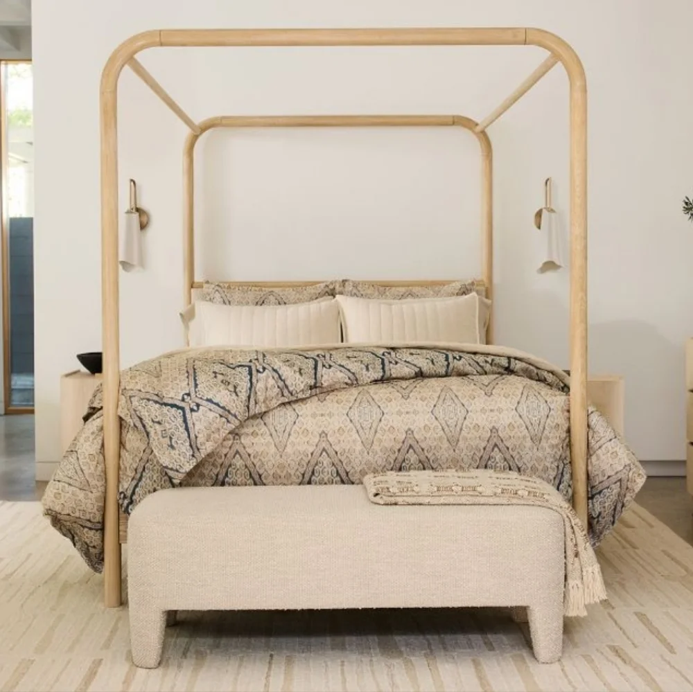 ❤️BUY 2 GET 1 FREE West Elm Peyton Ikat Duvet Cover,Marina Blue,Retail $169.00
